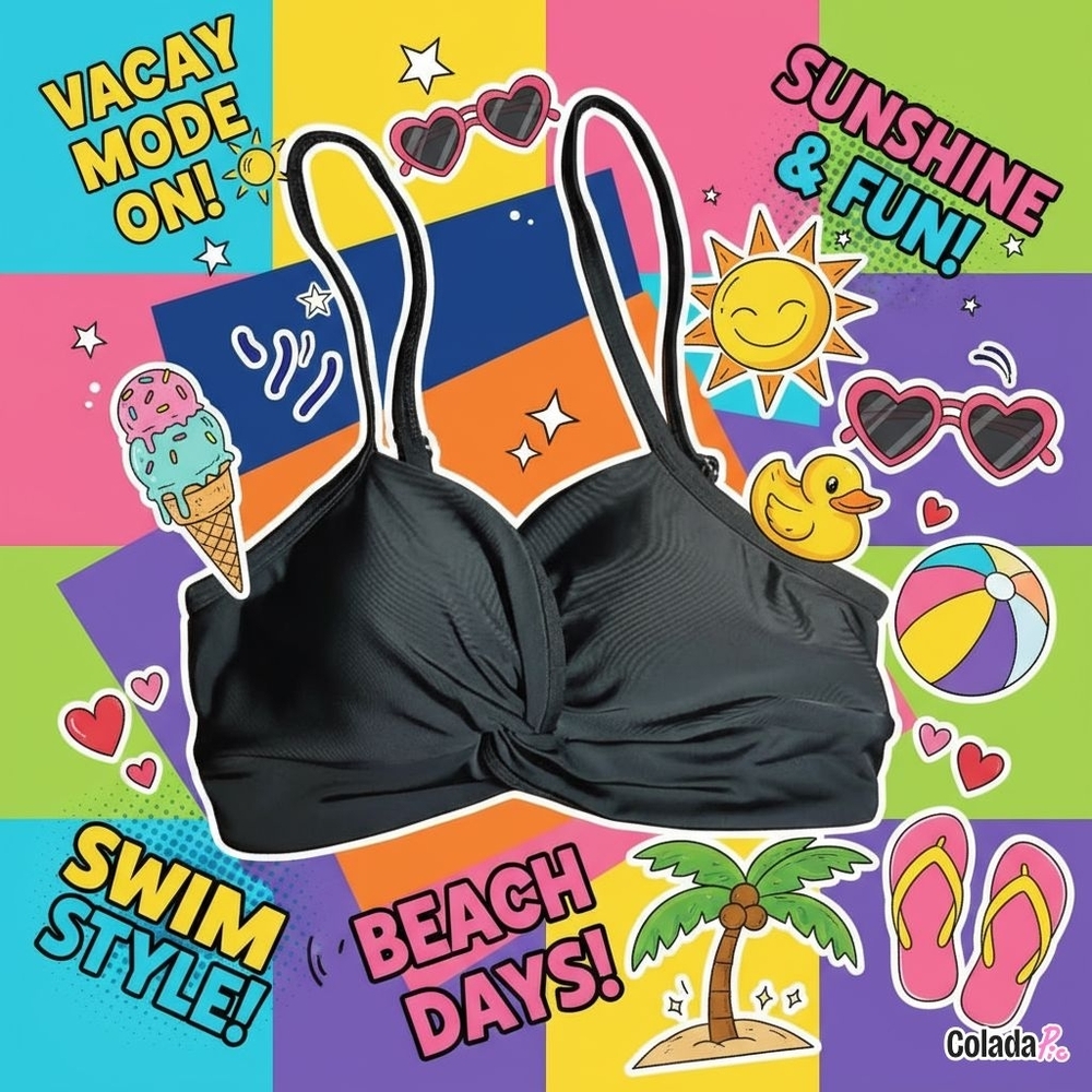 George Black Bikini Top